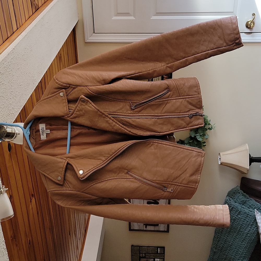 Faux leather jacket